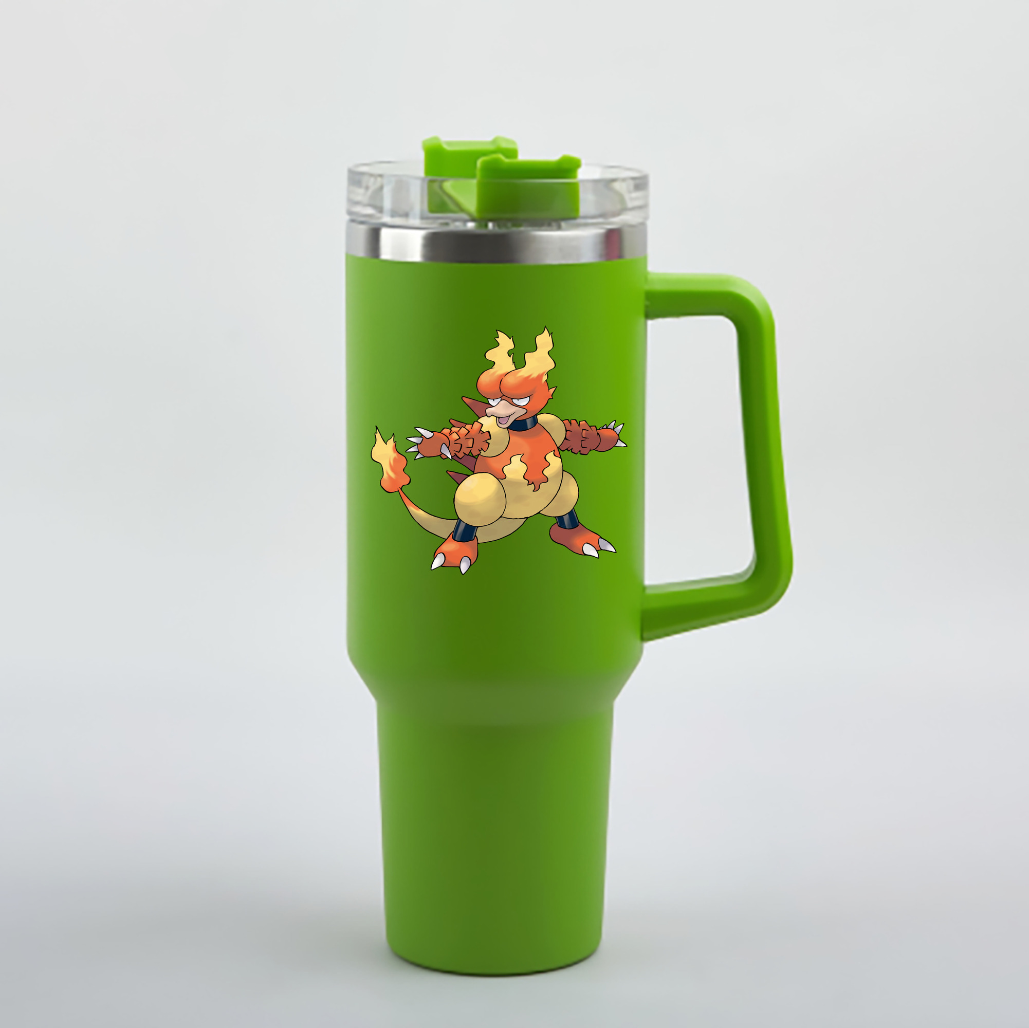 （画像用） ポケットモンスター Pokémon 1200mL車用タンブラー - クリスタルステッカー（プラスチックストロー付き）